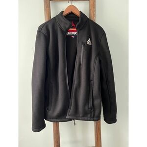 Gerry Men's Black Full Zip Fleece Jacket Soft Shell Lined Coat M